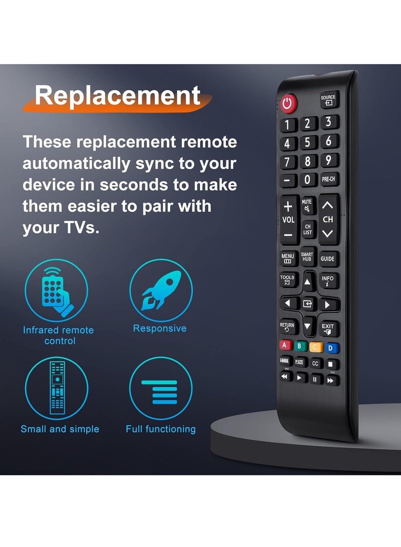 ELTRAZONE (Pack of 2) Universal TV Remotes, Replacement for Smart TVs – Compatible with LED, LCD, HDTV, QLED, SUHD, UHD, 4K, 3D TVs | No Setup Required | Long-Range Infrared | Fast Response & Durable Design | Ideal Spare or Backup - Image 4