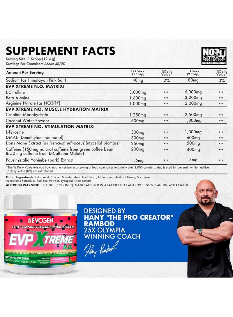 أيفوجن نيوتريشن اي في بي- اكستريم ماقبل التمرين - بطيخ - (496 جم) - Image 2