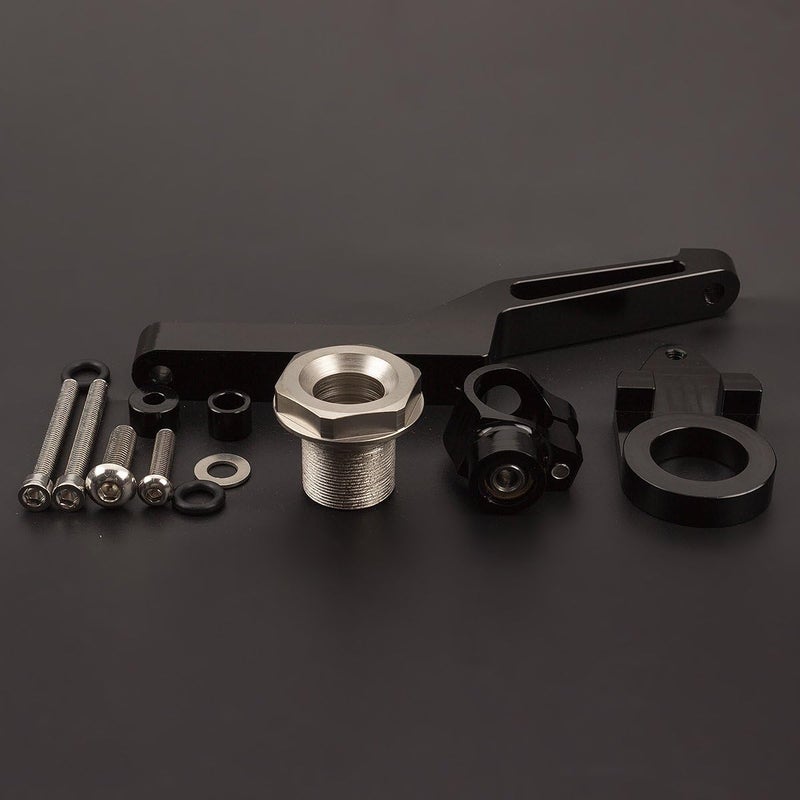 FXCNC Racing Motorcycle CNC Steering Damper Stabilizer Buffer Mounting Bracket Kit Compatible with Ninja 600 ZX636 ZX6R ZX-6R 2009-2020 - Image 4