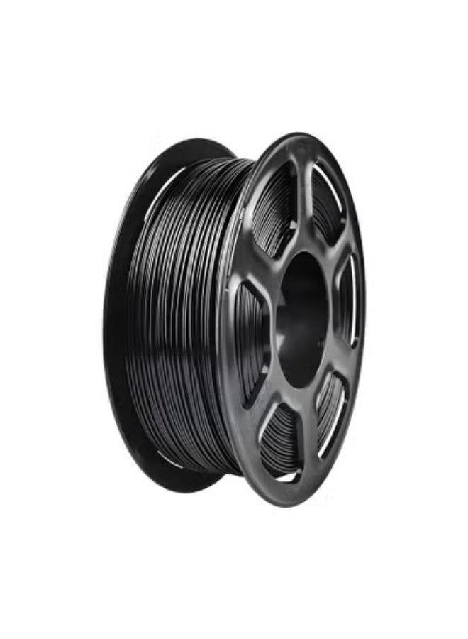 شابية خيوط PETG مقاس 1.75 مم، خيوط طابعة ثلاثية الأبعاد، 1 كجم (2.2 رطل)، احتمال دقة الأبعاد +/- 0.03 مم، درجة حرارة الطباعة 220-255 درجة مئوية، محكمة الغلق، تناسب معظم طابعات FDM (أسود) - Image 1