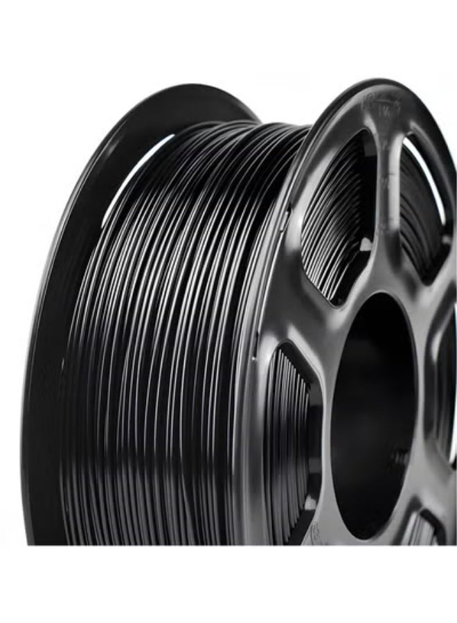 شابية خيوط PETG مقاس 1.75 مم، خيوط طابعة ثلاثية الأبعاد، 1 كجم (2.2 رطل)، احتمال دقة الأبعاد +/- 0.03 مم، درجة حرارة الطباعة 220-255 درجة مئوية، محكمة الغلق، تناسب معظم طابعات FDM (أسود) - Image 3