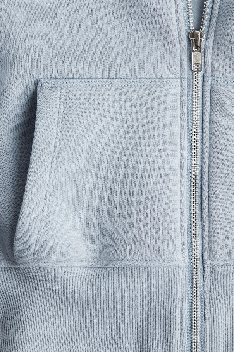 H&M Cropped zip-through hoodie