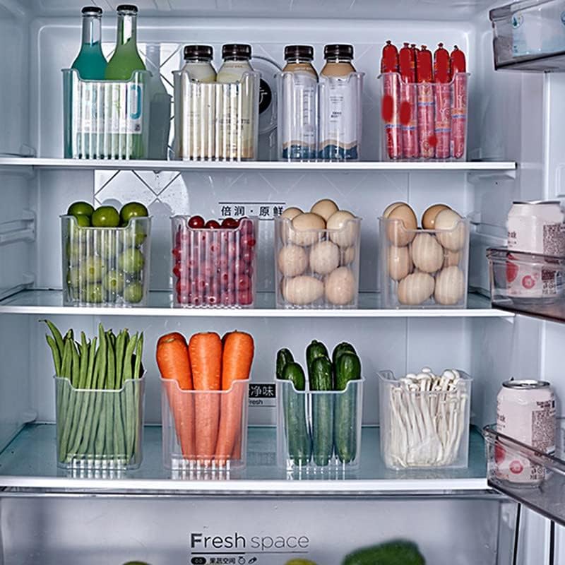 Shrux Freezer Storage Containers Side Door Storage Basket Pack of 6 Multipurpose Containers For Grocery Fruits Spices and More - Image 5