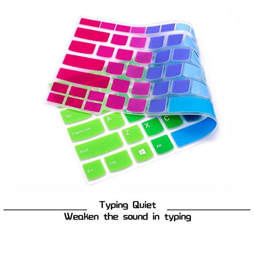 HRH Keyboard Cover for Lenovo ThinkPad L380 L390 L460 L470 L480 L490 L14 14" |for Thinkpad T14(s) T480(s) T490/S T495(S) |E470(c) E485 E490 E495 E14 14"|for ThinkPad X1 Yoga Gen 3/4/5-Rainbow - Image 4