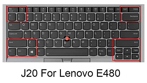 HRH Keyboard Cover for Lenovo ThinkPad L380 L390 L460 L470 L480 L490 L14 14" |for Thinkpad T14(s) T480(s) T490/S T495(S) |E470(c) E485 E490 E495 E14 14"|for ThinkPad X1 Yoga Gen 3/4/5-Rainbow - Image 2