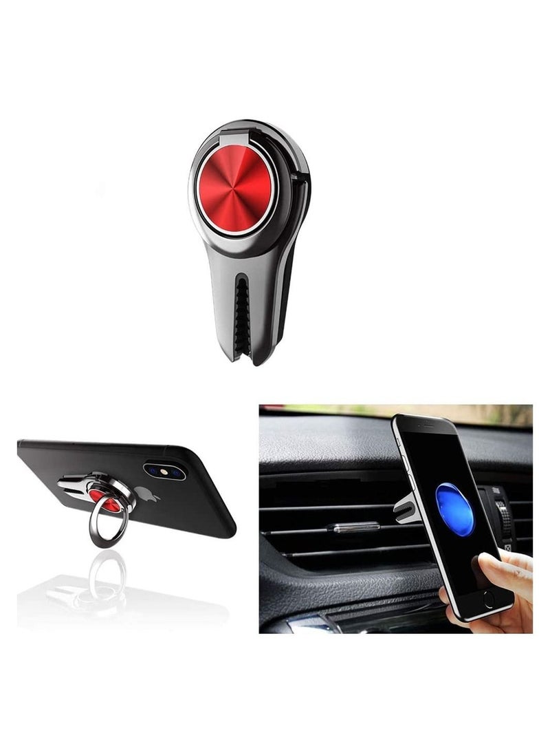 Y&D Phone Holder, 2 Packs 360°Rotation Smartphone Mount 3 in 1 Car Vent Grip Stand Compatible with All and Tablets - Image 3