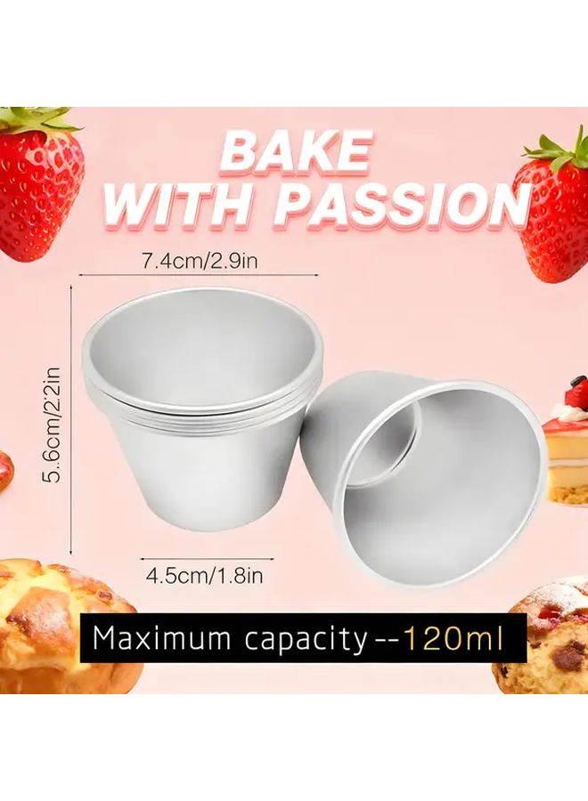 Nonstick Aluminum 10pcs Pans For Cakes Muffins Tarts Baking Easy Clean - Image 3