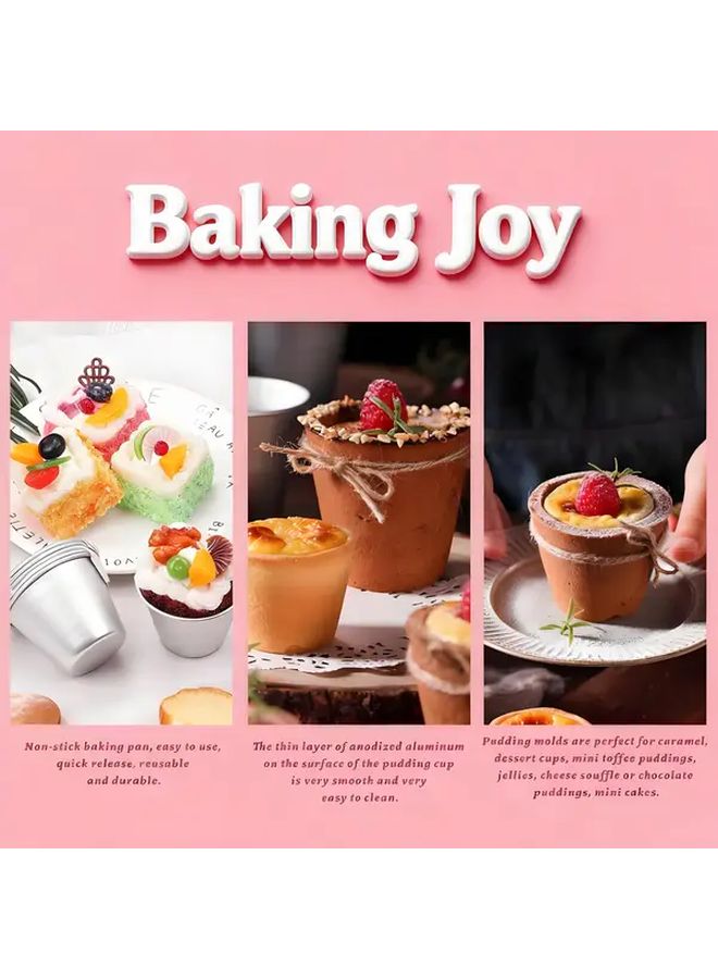 Nonstick Aluminum 10pcs Pans For Cakes Muffins Tarts Baking Easy Clean - Image 5