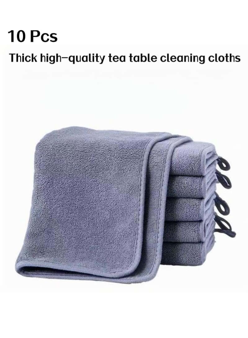 10-Pack Premium Microfiber Kitchen Towels 30×30 cm – 40G per Piece, Highly Absorbent, Quick Dry, Lint Free | Dish & Counter Cleaning - Image 1