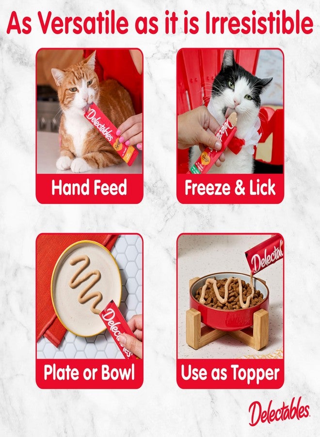 Hartz New! Delectables Squeeze Up Variety Pack, Creamy Squeezable Puree, Lickable Wet Cat Treats, Grain-Free, No Added Fillers, 0.5 Ounces Tube, 120 Tubes Total - Image 5