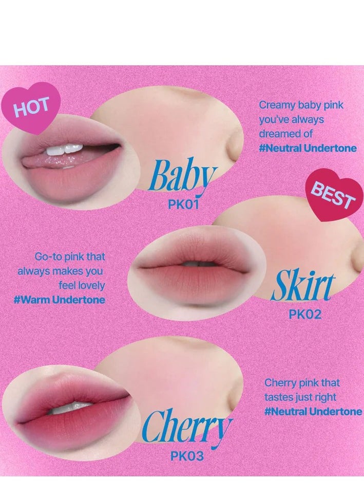 fwee - FWEE Lip & Cheek Blurry Pudding Pot PK01 Baby 5g and Fwee Fingerlike Silicone Lip Brush - Image 1