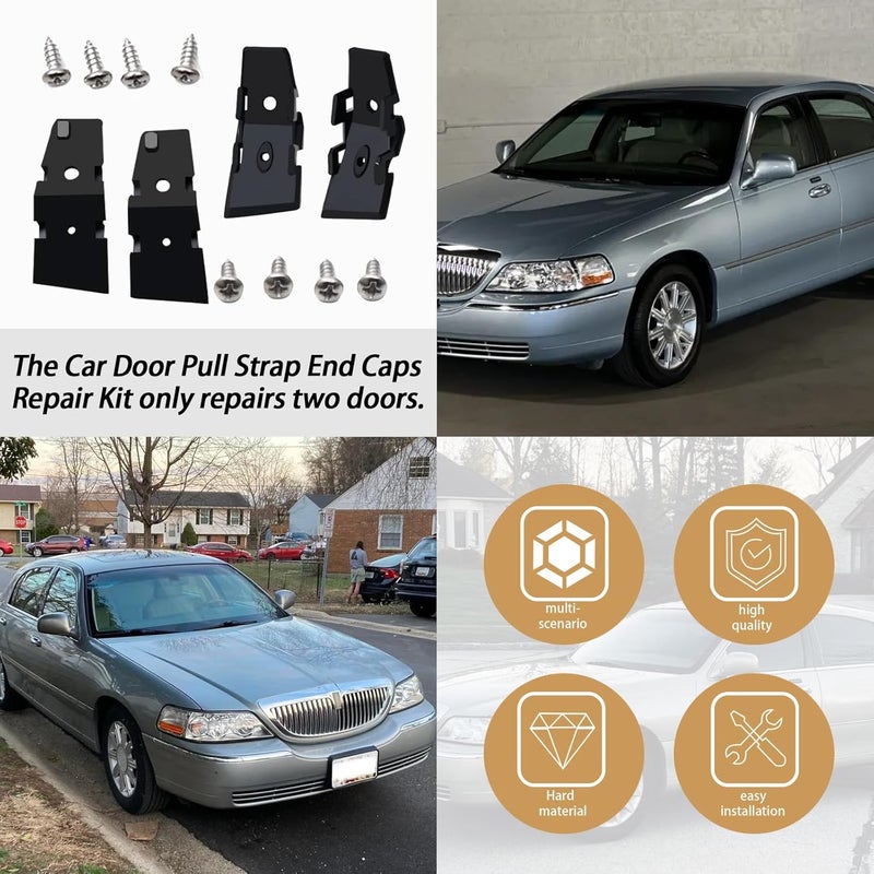 XTPTFABS طقم إصلاح حزام السحب 4 أبواب لسيارة لينكولن تاون كار - Image 5