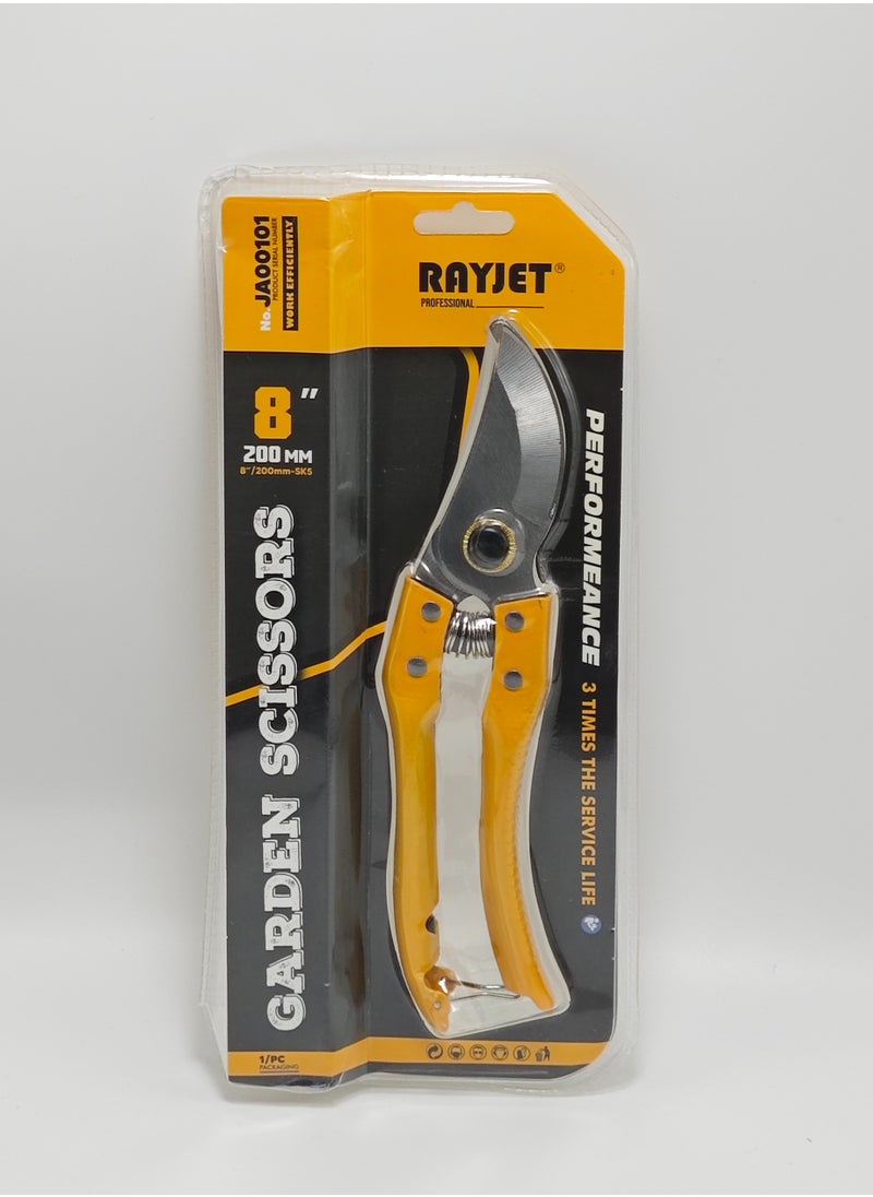 Manual Pruning Shears – High-Carbon Steel Garden Branch Cutter with Non-Slip Handle