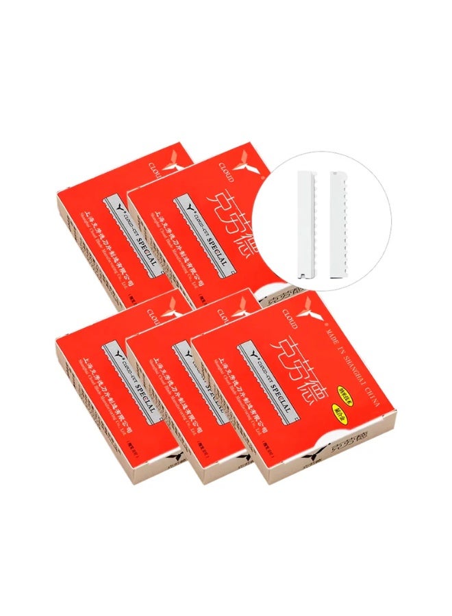 cloud Salon Barber Professional Use Hair Thinning Razor Blade 100pcs Box - Image 4