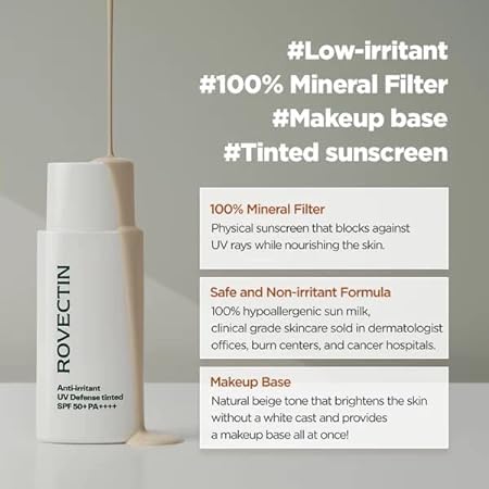 rovectin Antiirritant UV Defense Tinted SPF50 50ml - Image 4