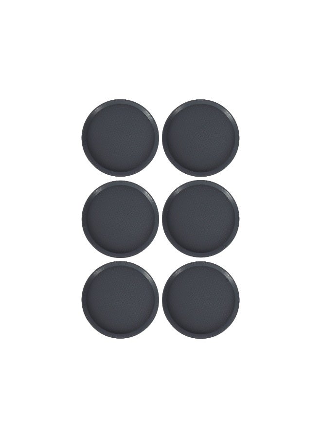 Royalford Acrylic Tea Coaster with Holder- RF12899/ Set of 6 Coasters, 11 cm Assorted Colors Set Assorted - Image 4
