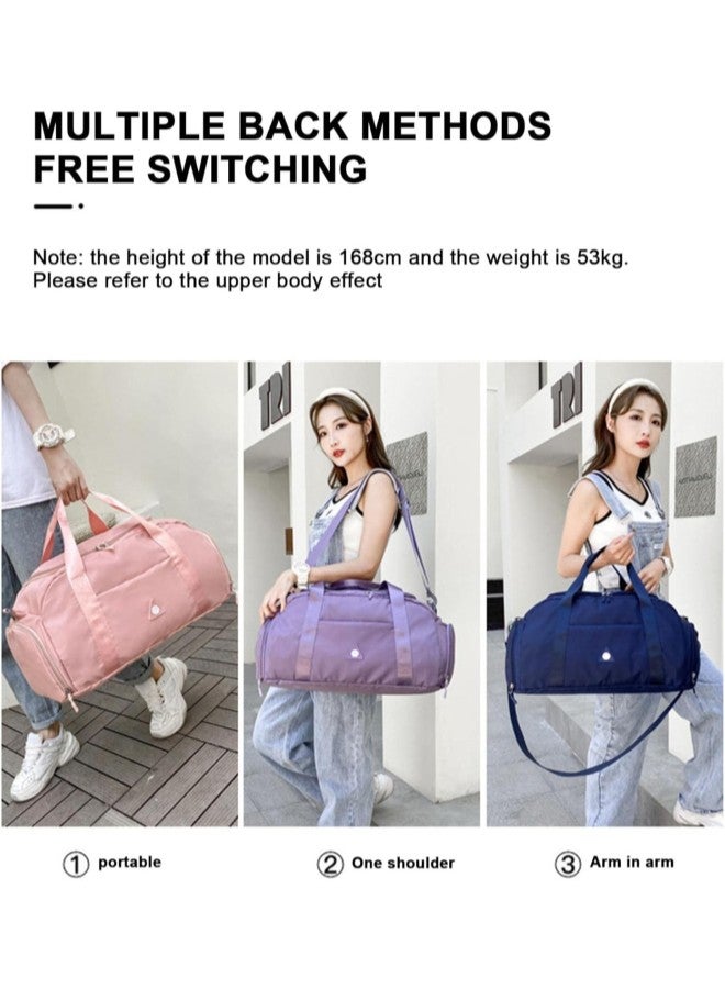 klarako Premium Foldable Fashion Travel Duffel Bag, Fitness Bags for Sports & Weekend Travel Tour, Large Capacity Bags, Dry & Wet Separation, Slim & Graceful Sports Bag for Men & Women 
