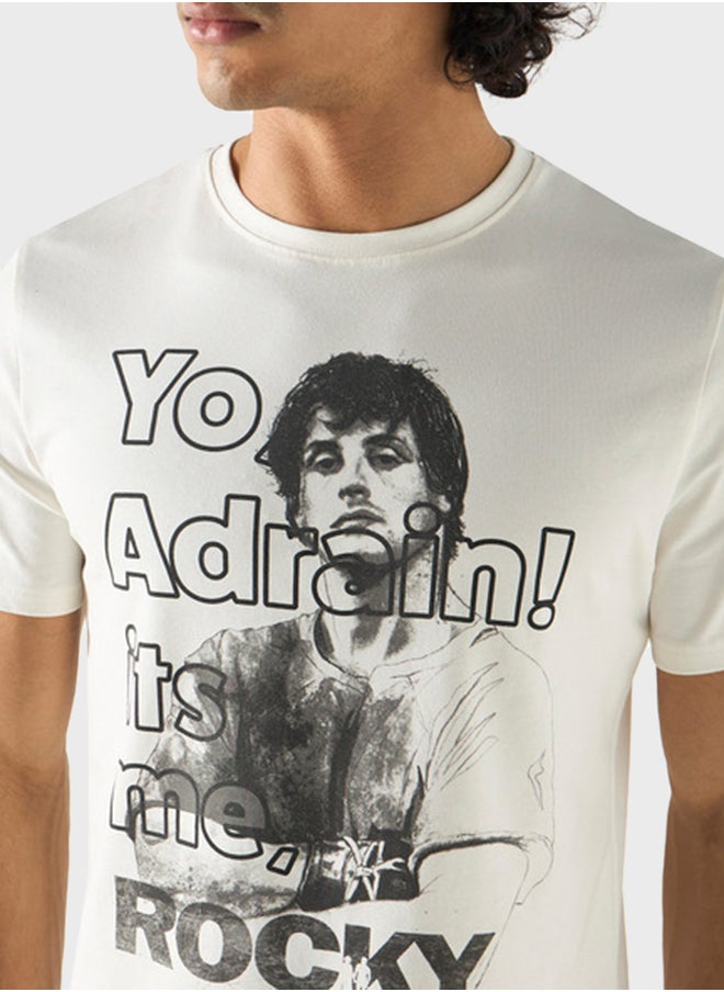 SP Characters Graphic Print Crew Neck T-Shirt  - Image 3
