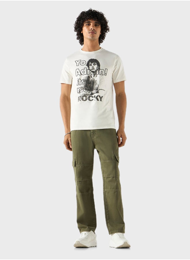 SP Characters Graphic Print Crew Neck T-Shirt  - Image 4