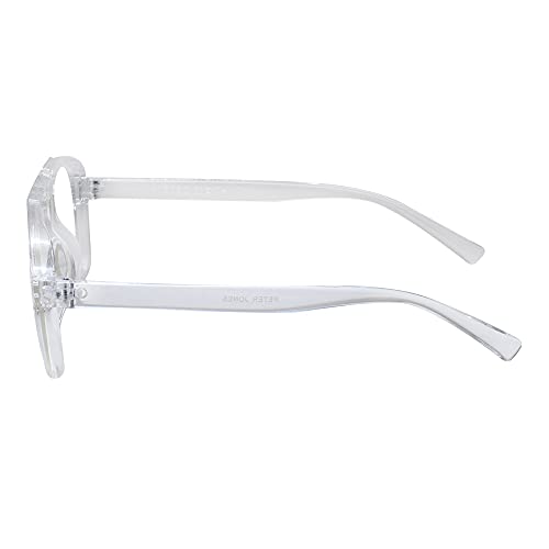 Peter Jones Square Computer Glasses for Men Women with Zero Power Blue Light Blocking Glare Lenses (SIZE LARGE) AG18052T - Image 5