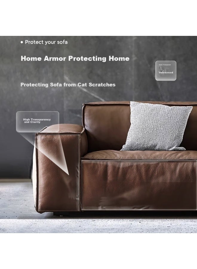 HelloJoy ojoy Cat Scratch Protection Stickers, Sofa Cover Decals, Transparent Cat Paw Stickers, Leather Sofa Protective Stickers, 100*45cm*5 Pieces - Image 3