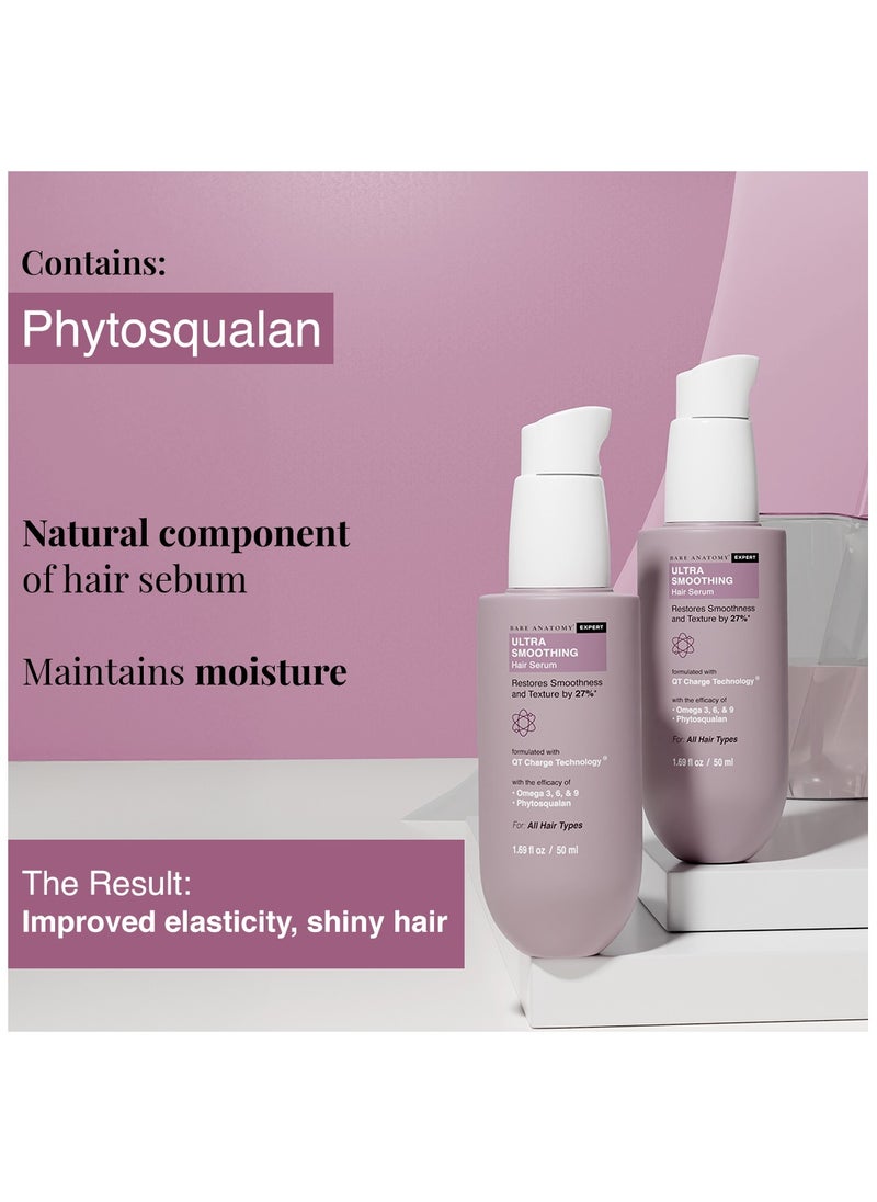 BARE ANATOMY Bare Anatomy Ultra Smoothing Hair Serum For Dry & Frizzy Hair | Restores Smoothness & Texture | Powered By Carbohydrate Complex & Niacinamide | For Women & Men | SLS & Paraben Free | Vegan | 50ml  - Image 5
