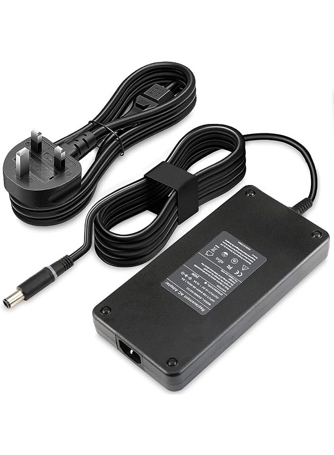 Terabyte 19.5V 12.3A 240W AC Adapter for Dell M17X R2 M17X R3 M4700 M6400 M6500 M6600 J211H Laptop Charger (DA180PM111/HA180PM181) Power Supply Cord Replace - Image 1