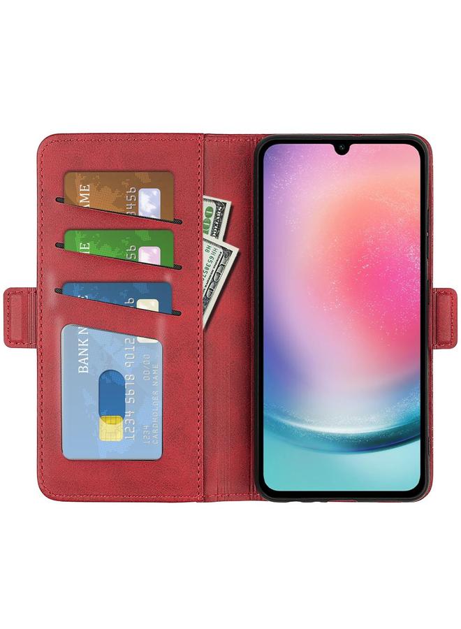 S-TOP Case For Samsung Galaxy A16 Dual-side Magnetic Buckle Horizontal Flip Leather Phone Case - Image 4