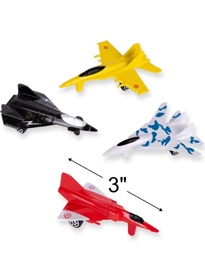 ArtCreativity ArtCreativity Diecast Jet Toy Playset, Set of 12, Fighter Jet Toys in Assorted Colors and Designs, Great Birthday Party Favors, Goodie Bag Fillers, Gift Idea for Kids  - Image 3