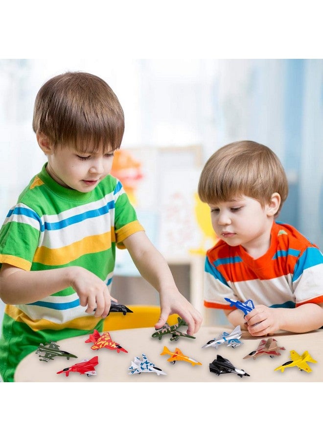 ArtCreativity ArtCreativity Diecast Jet Toy Playset, Set of 12, Fighter Jet Toys in Assorted Colors and Designs, Great Birthday Party Favors, Goodie Bag Fillers, Gift Idea for Kids  - Image 5