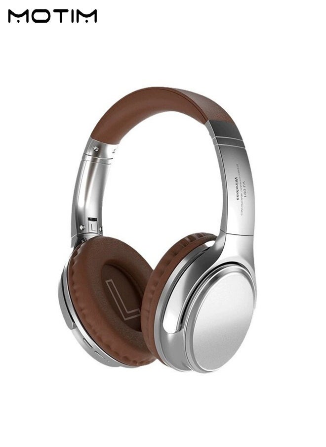 Motim Wireless On Ear Bluetooth Headphones, Foldable Design Headphones, Noise Cancelling, 15H Playtime, Hi-Res Audio, Pure Bass, Lightweight and Comfortable  - Image 1