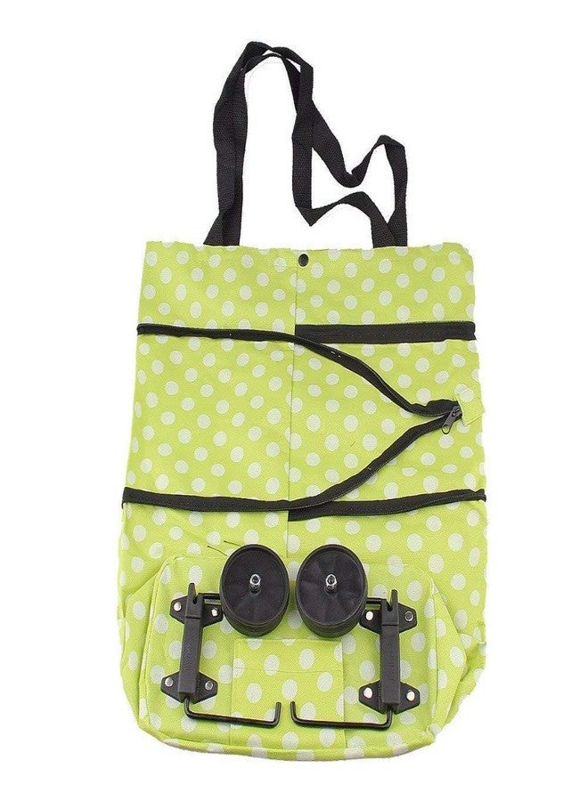 Ncry Foldable Shopping Trolley Bag with Wheels Folding Travel Luggage Bag Vegetable, Grocery, Shopping Trolley Carry Bag (Multi-Coloured) - Image 3