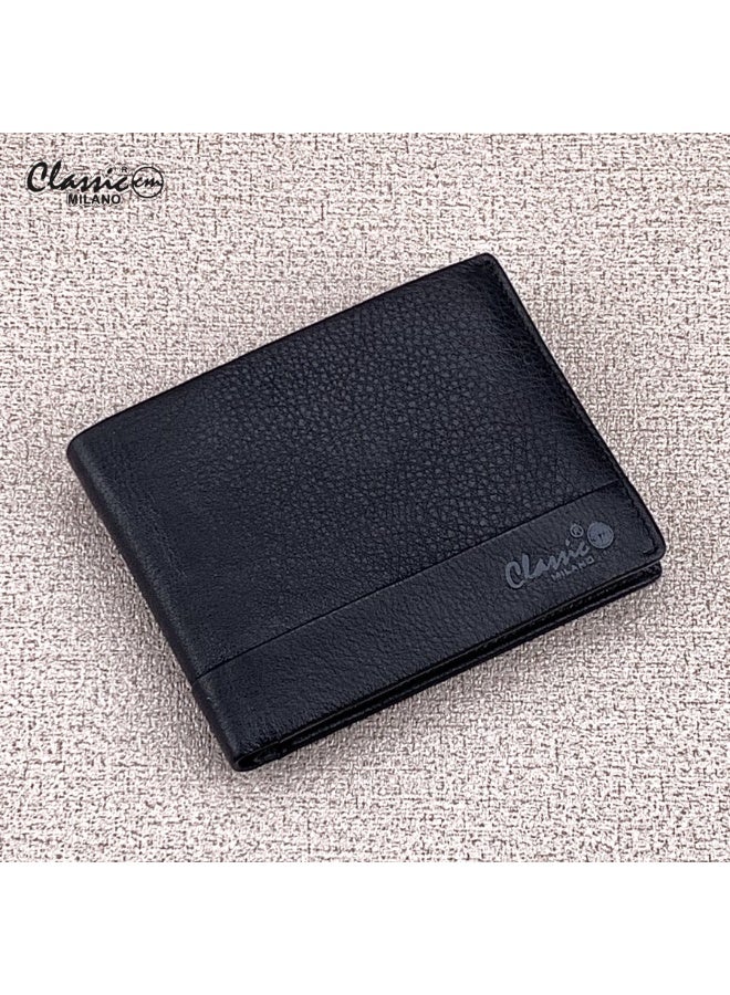 Classic Milano Genuine Leather Wallet for Men – Slim Bifold Men’s Wallet with RFID Blocking, Multiple Card Slots – Stylish Mens Purse Wallets Gift for Husband, Father - Image 1