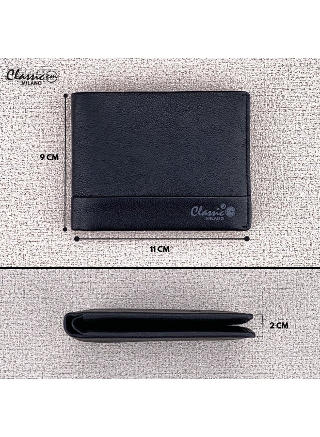 Classic Milano Genuine Leather Wallet for Men – Slim Bifold Men’s Wallet with RFID Blocking, Multiple Card Slots – Stylish Mens Purse Wallets Gift for Husband, Father - Image 4