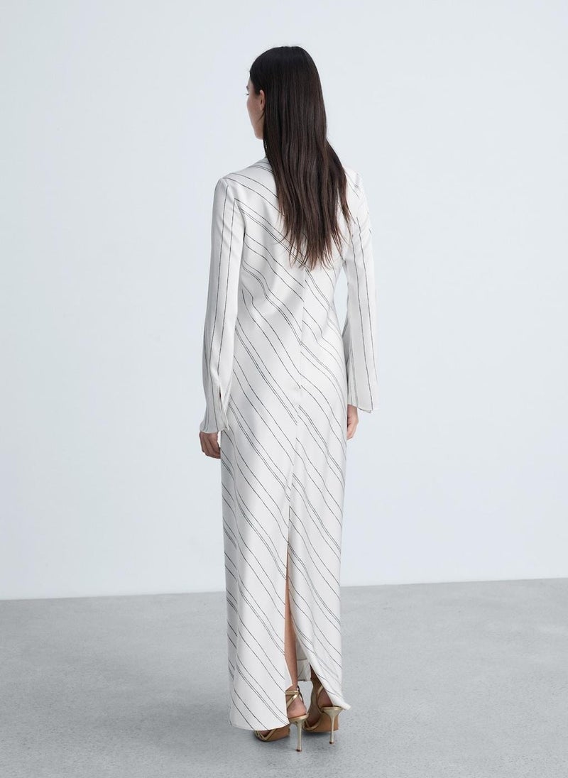 MANGO Striped Maxi Dress  - Image 2