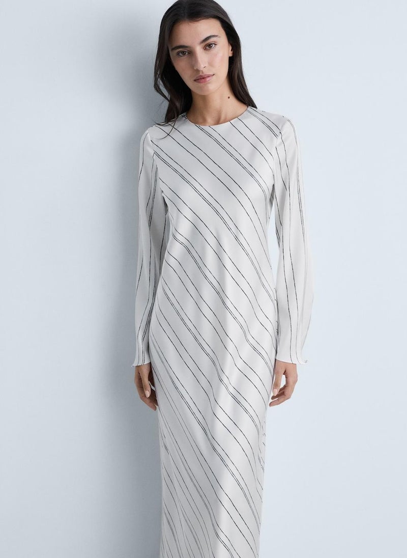 MANGO Striped Maxi Dress  - Image 4