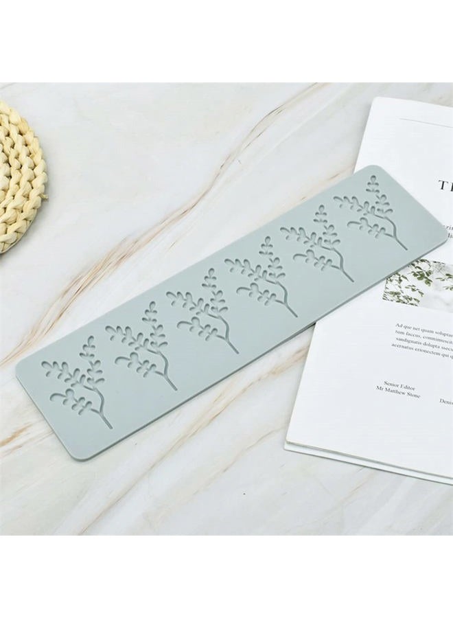 TUKE 3D Hollow Lace Fondant Molds Fruits Leaf Shape Lace Mat Party Cake Decoration Tool Cupcake Mat Silicone Molds for Polymer Clay Chocolate Baking Gummy Mould (Leaf_10.6x3x0.16inch_M) - Image 5