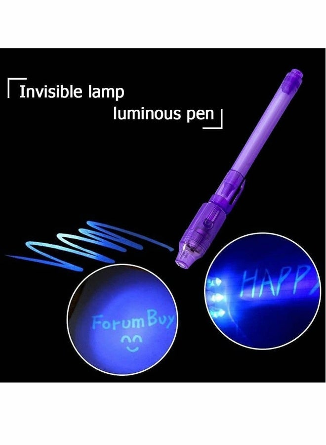 Invisible Ink Pen, 7Pcs Invisible Disappearing Ink Pen with UV Light Fun Activity Entertainment for Secret Message Kids Goodies Bags Toy, Party Favors Gifts Party Game Drawing and Writing Fun Pen🎨【Hi - Image 4