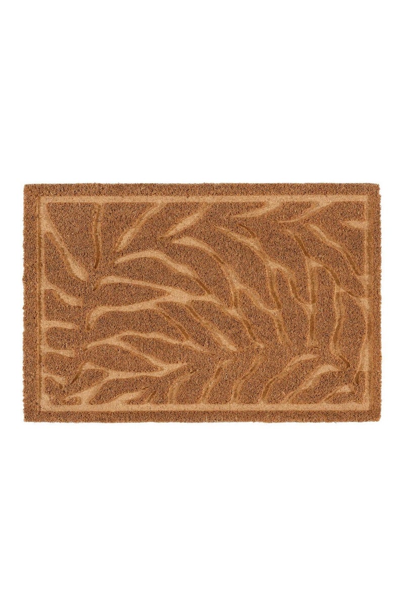 Selecto Hub Door Mat, Leaf/pattern Coir/natural Style, 40 x 60 cm - Image 2