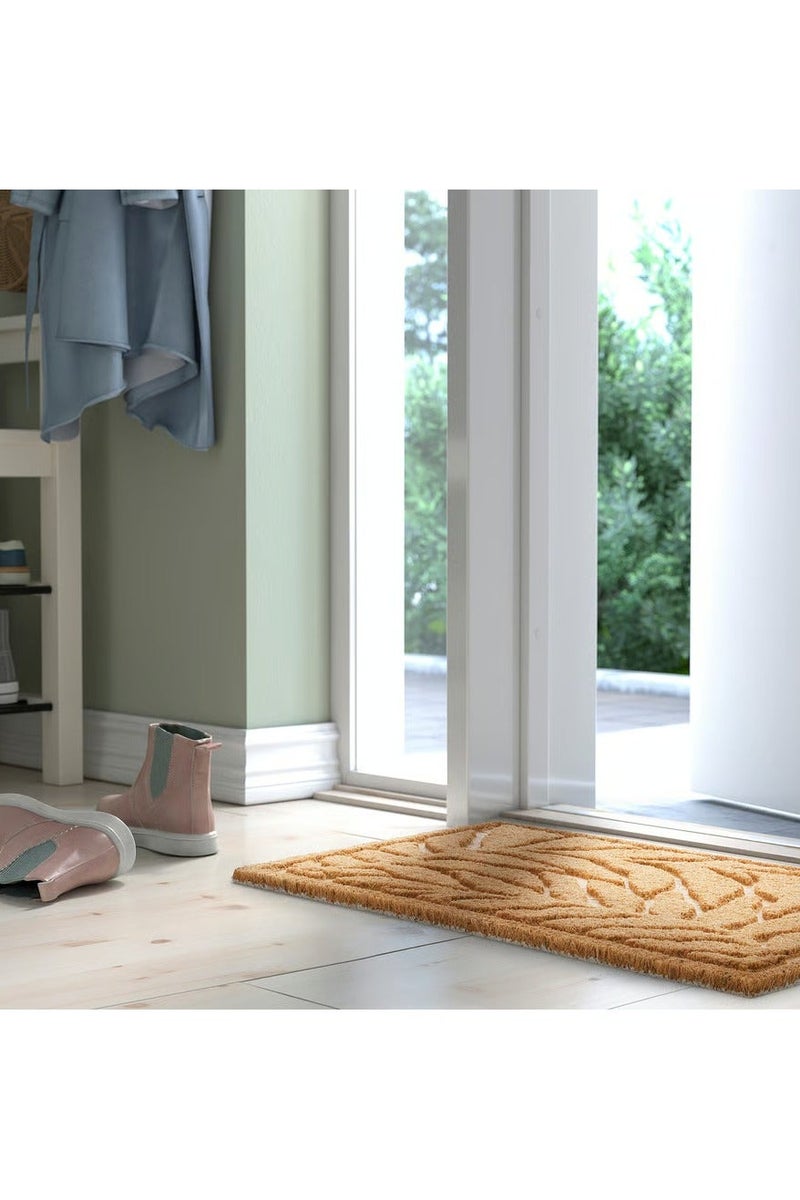 Selecto Hub Door Mat, Leaf/pattern Coir/natural Style, 40 x 60 cm - Image 3