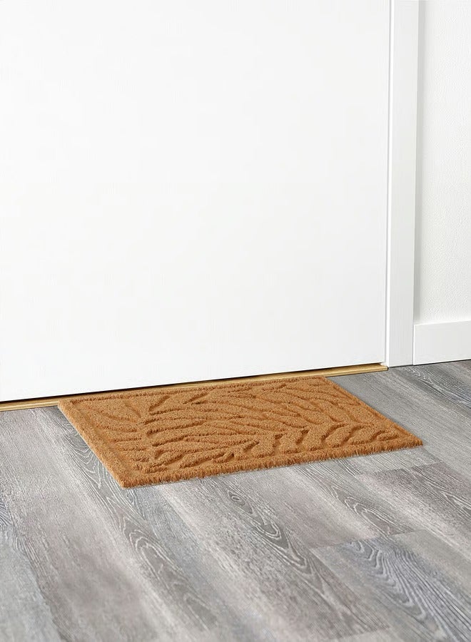 Selecto Hub Door Mat, Leaf/pattern Coir/natural Style, 40 x 60 cm - Image 1