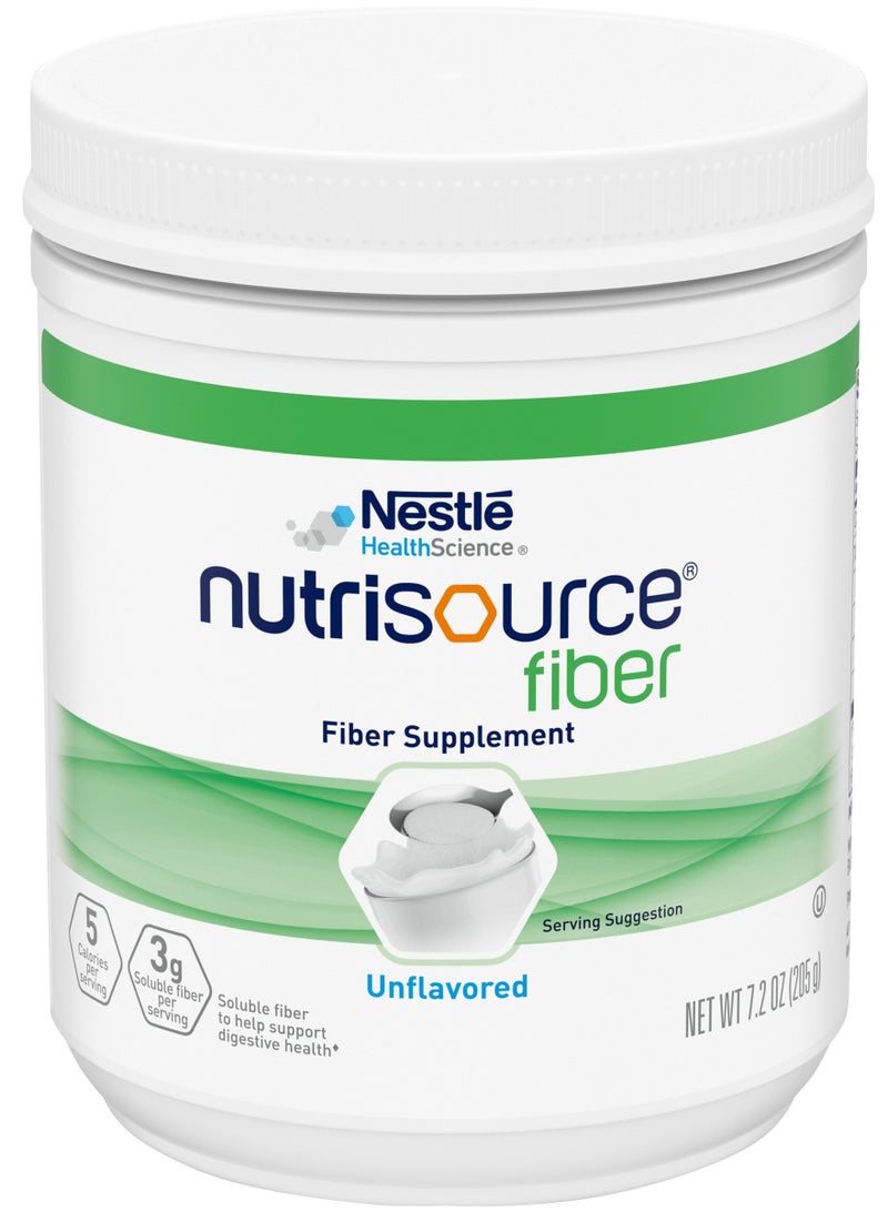 Nestle Nestlé NutriSource Fiber Supplement Powder, Unflavoured, 205g, M092038 - Image 2