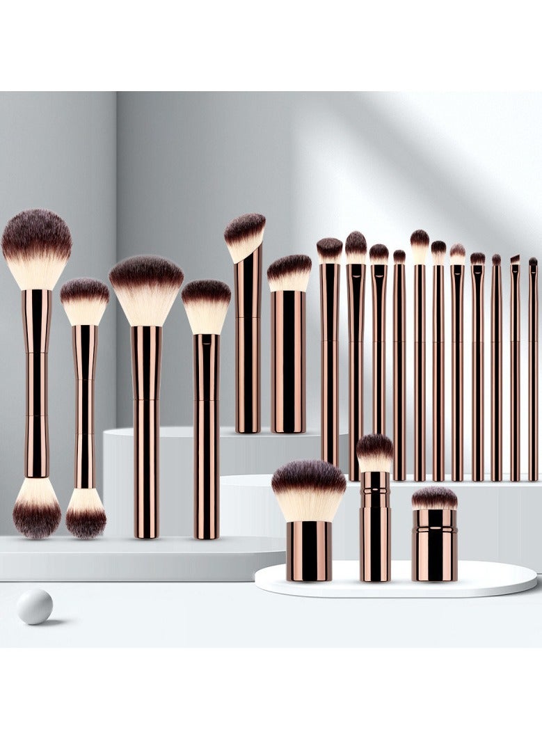 Generic Makeup Brushes 20Pcs Makeup Brush Set Premium Synthetic Powder Foundation Contour Blush Concealer Eye Shadow Blending Liner Make Up Brush Kit  - Image 1