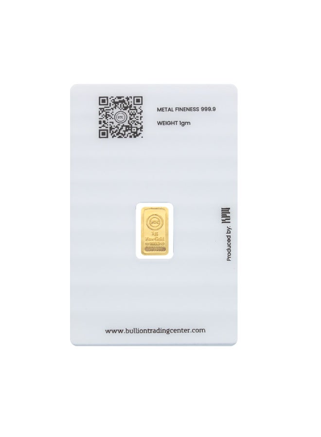 BTC 1 Gram The Falcon Gold Bar 24KT - Image 2