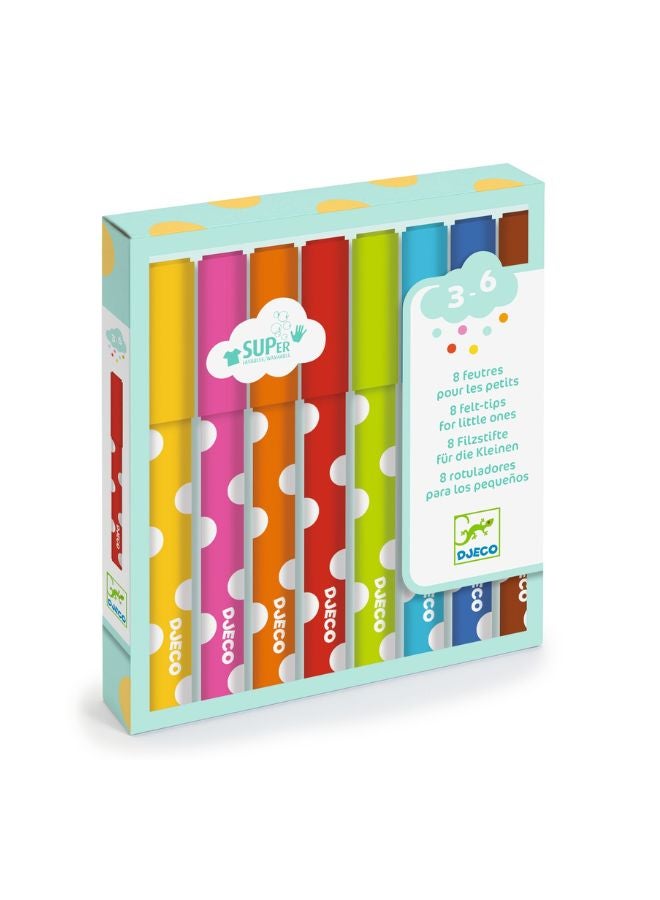 DJECO 8 Felt Tips For Little Ones  - Image 3