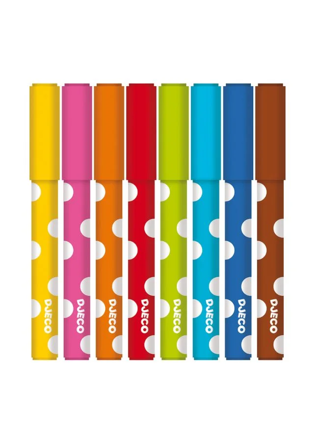 DJECO 8 Felt Tips For Little Ones