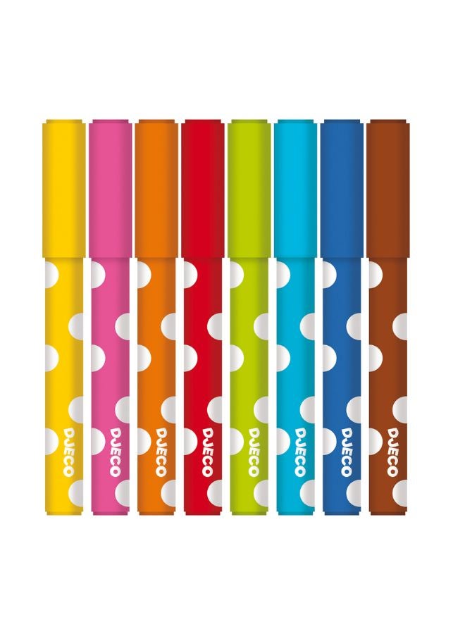 DJECO 8 Felt Tips For Little Ones  - Image 2