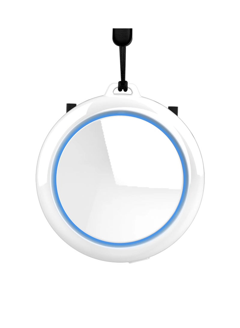 AROAQ Small Portable Negative Ion Air Purifier Necklace for Car and Home in White - Image 1