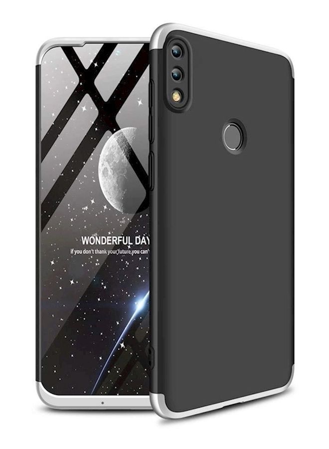 NIBEMINENT Protective Case Cover For Huawei Honor 10 Lite Black/Silver  - Image 1