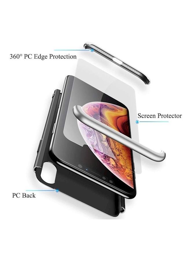 NIBEMINENT Protective Case Cover For Huawei Honor 10 Lite Black/Silver  - Image 4